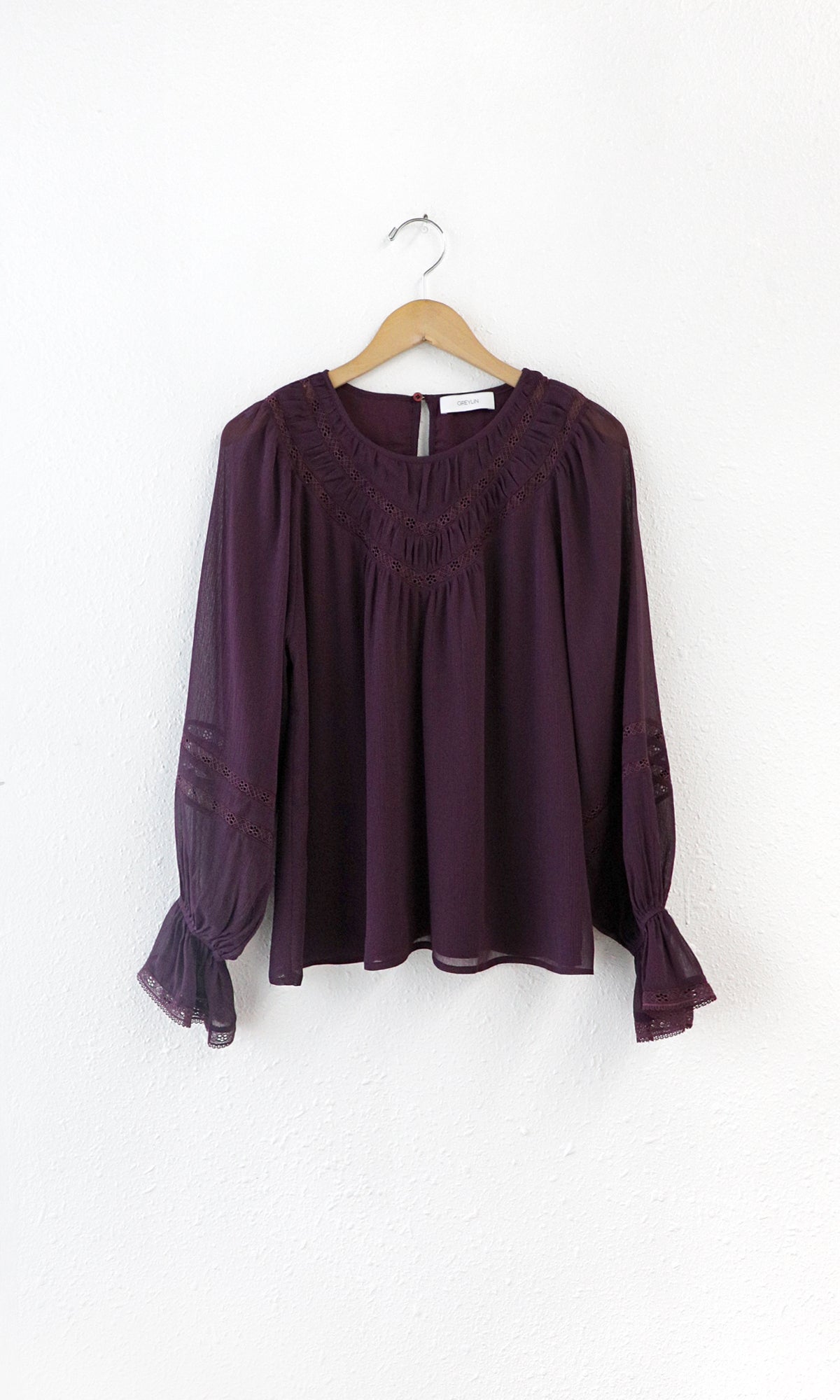 Yuri Lace Insert Blouse
