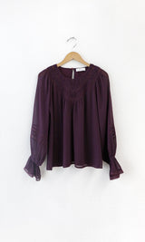 Yuri Lace Insert Blouse