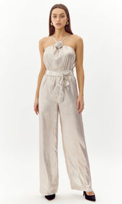 Elysa Metallic Wide Leg Pant
