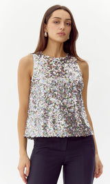 Alma Sequins Top