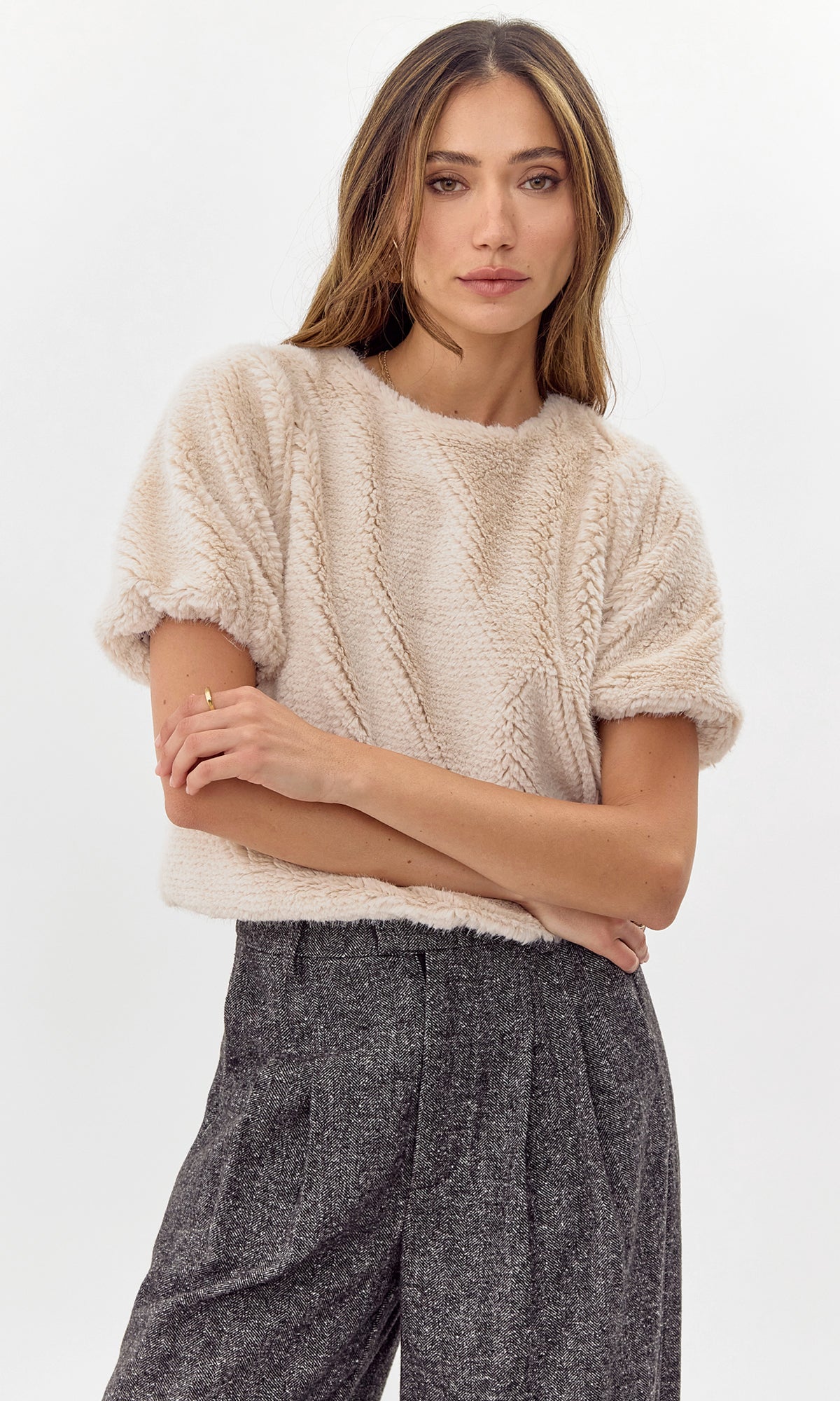 Isla Faux Fur Cozy Top