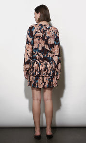 Astrid Floral Pleated Mini Dress