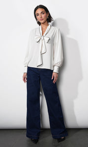 Shai Tie Neck Blouse