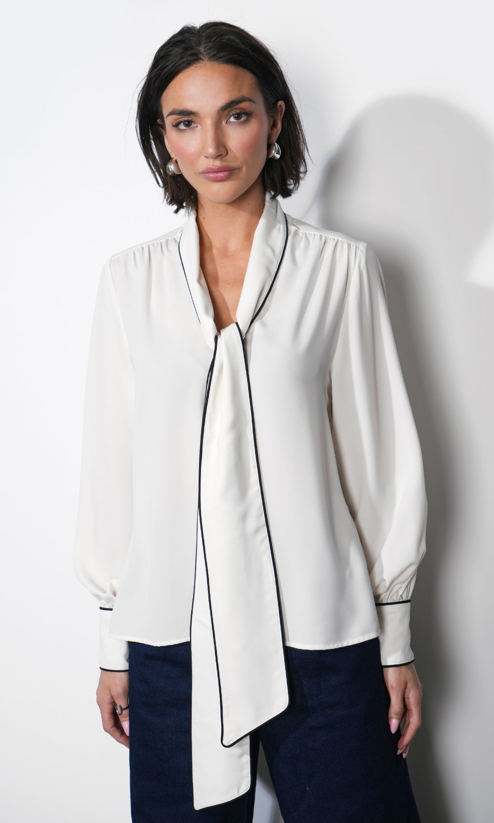 Shai Tie Neck Blouse