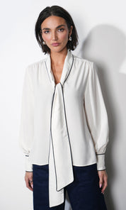 Shai Tie Neck Blouse