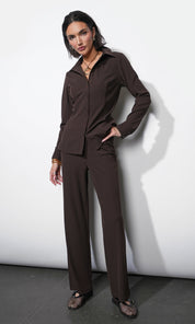 Quinn Rib Knit Pull Up Pant