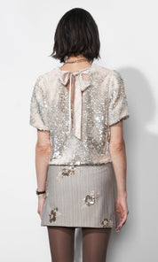 Grace Velvet Sequin Bubble Top