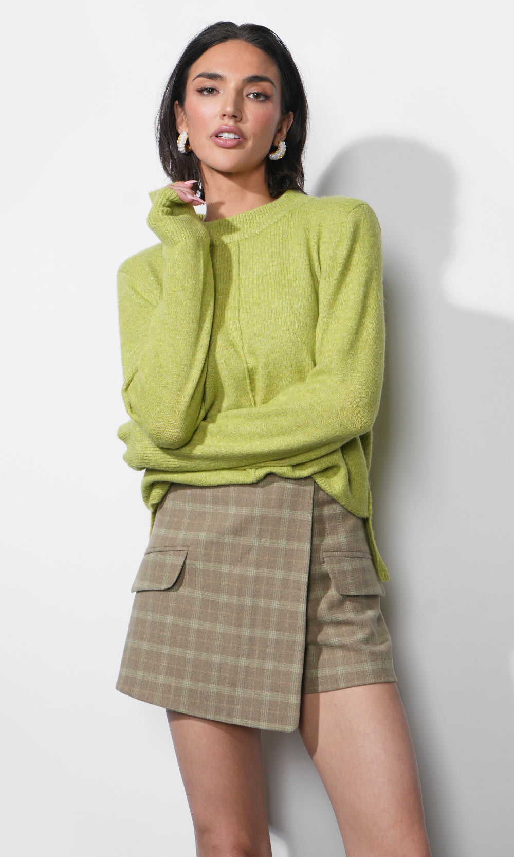 Lucia Rib Pullover Sweater Top