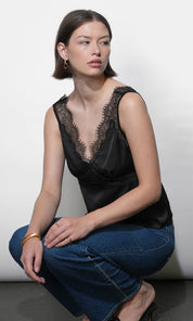 Isis Lace Detail Satin Cami
