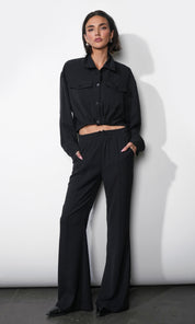 Ina Button Up Cropped Shirt