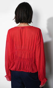 Lainey Flowy Button Front Blouse