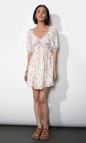 Liz Puff Sleeve Mini Dress
