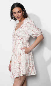 Liz Puff Sleeve Mini Dress