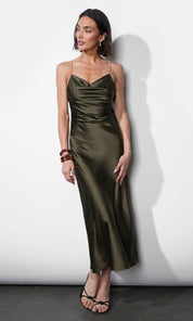 Leah Jewel Strap Slip Dress