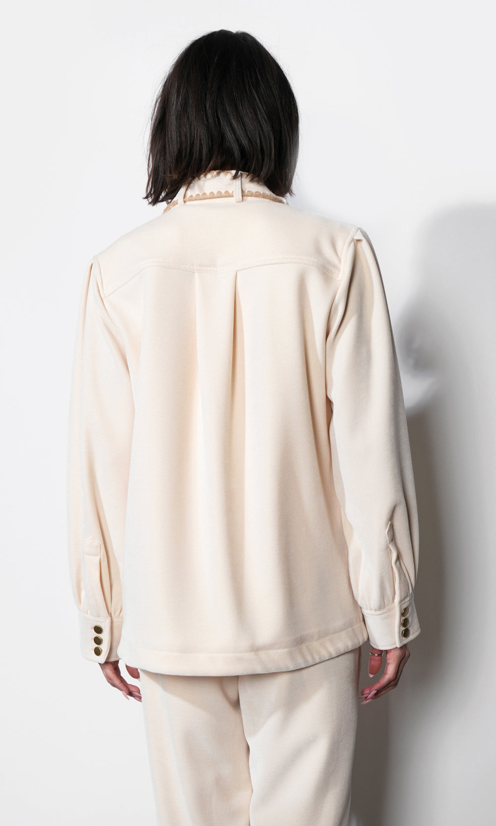 Marli Oversized Embroidered Shacket