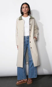London Trench Coat w/ Grid Lining