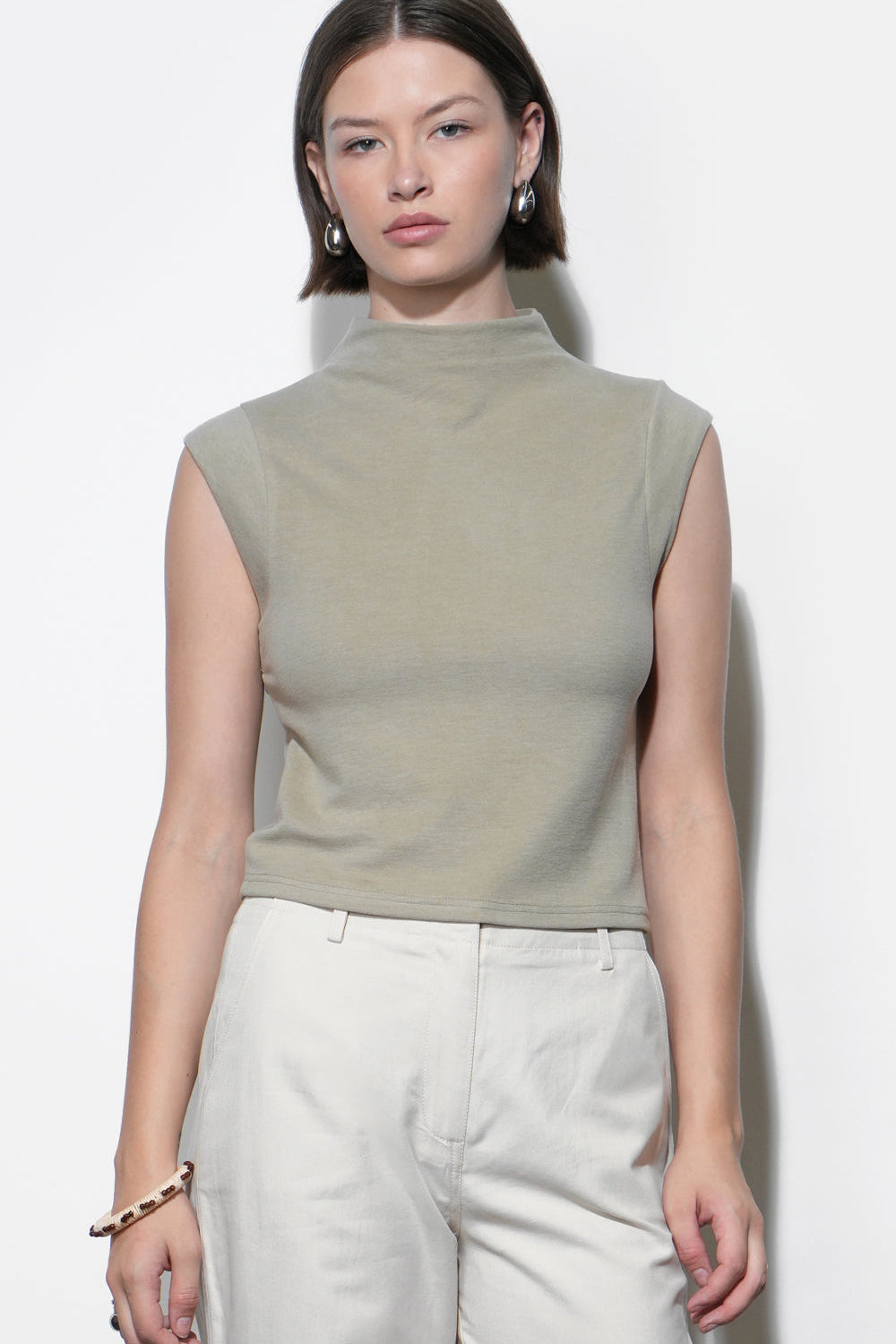 Paloma Funnel Neck Knit Top