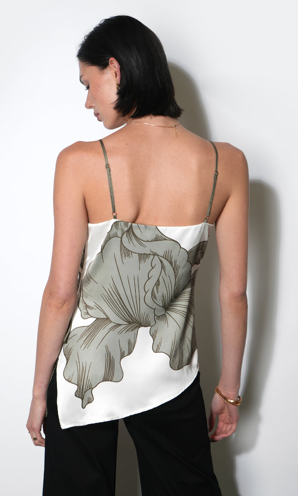 Lennon Side Tie Asymmetric Cami Top