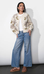 Skylar Cozy Floral Cardigan