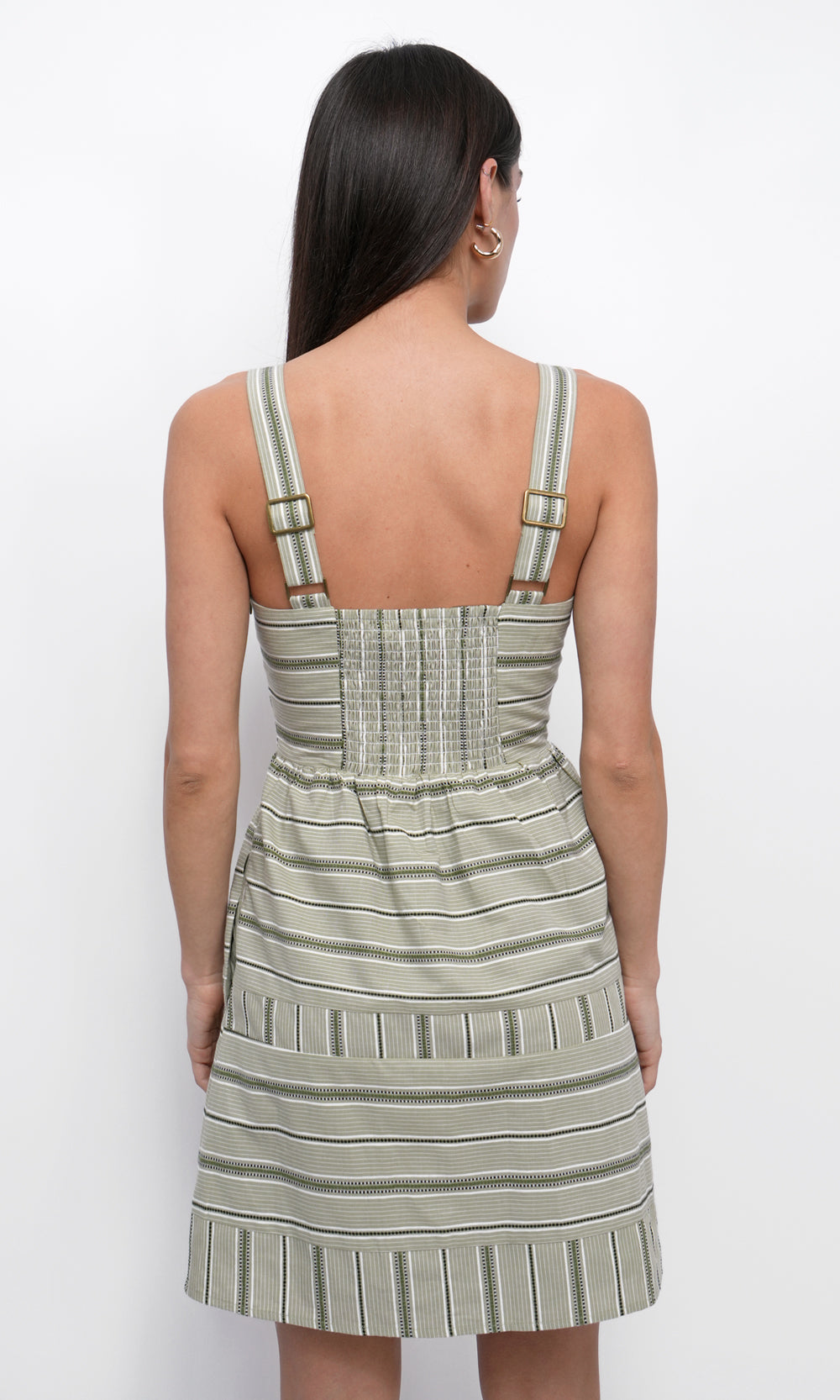 Elia Stripe Cotton Mini Dress