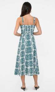 Hilary Linen Midi Dress