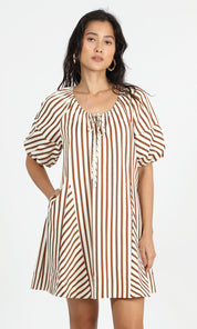 Sierra Stripe Easy Shift Dress