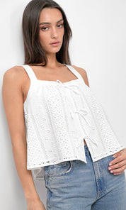 Vivi Cotton Eyelet Top
