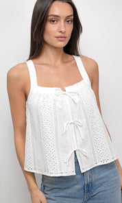 Vivi Cotton Eyelet Top