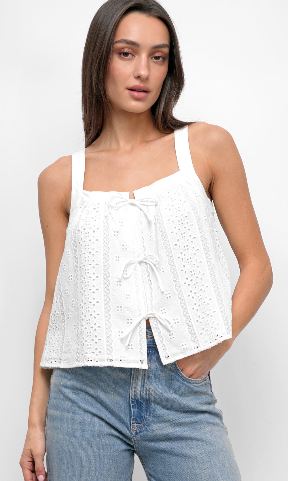 Vivi Cotton Eyelet Top