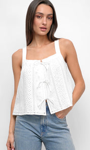 Vivi Cotton Eyelet Top