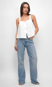 Vivi Cotton Eyelet Top