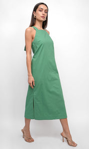 Lizette Apron Cotton Midi Dress