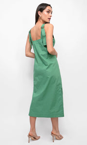 Lizette Apron Cotton Midi Dress
