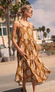 Sofie Braided Strap Midi Dress