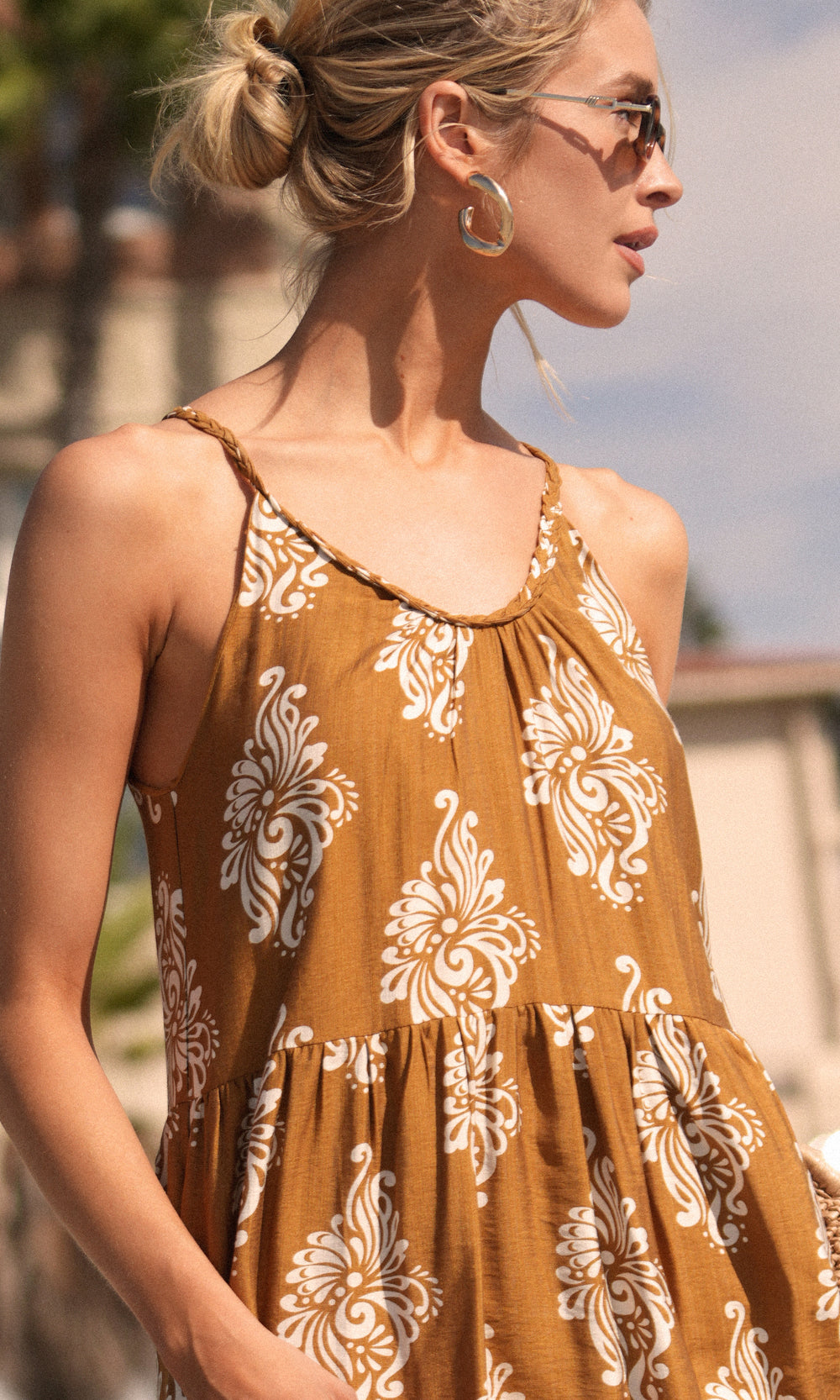Sofie Braided Strap Midi Dress