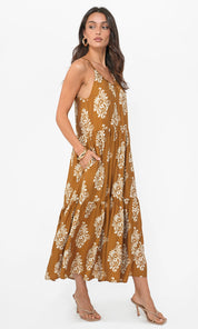 Sofie Braided Strap Midi Dress