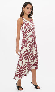 Tessie Side Tucked Midi Slip Dress