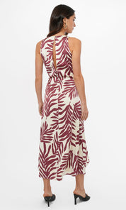 Tessie Side Tucked Midi Slip Dress