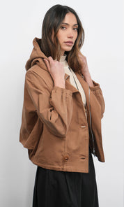 Felix Funnel Neck Hoodie Twill Jacket