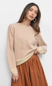 Dessi Cozy Pull Over Two Toned Sweater