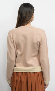 Dessi Cozy Pull Over Two Toned Sweater