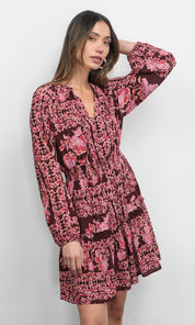 Ringo Long Sleeve Smocked Mini Dress