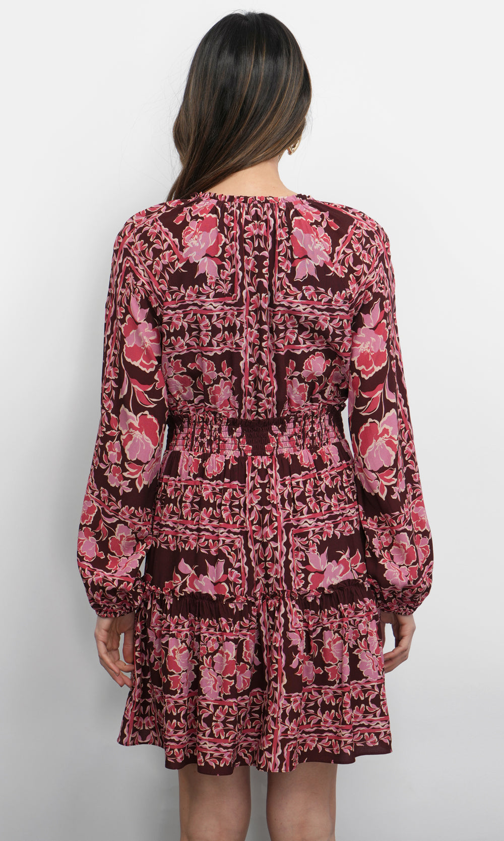 Ringo Long Sleeve Smocked Mini Dress