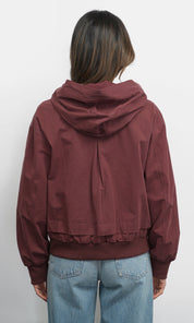 Grant Twill Hooded Jacket w/ Cargo Pocket