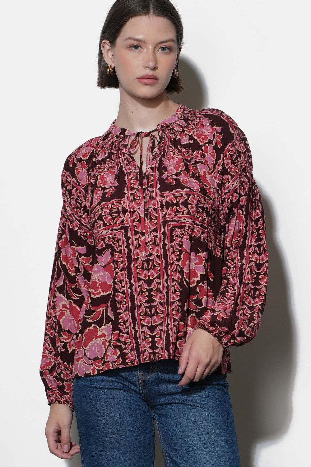Hendrix Balloon Sleeve Blouse