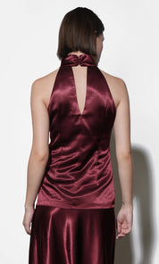 Addison Cowl Funnel Neck Halter Top