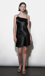 Floris Rosette One Shoulder Mini Dress