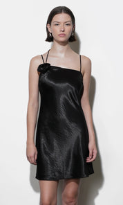 Floris Rosette One Shoulder Mini Dress