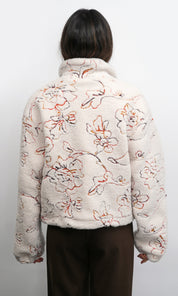 Jimi Embroidered Sherpa Bomber Jacket