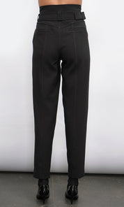 Abilene Belted Paper Bag High Waist Pants